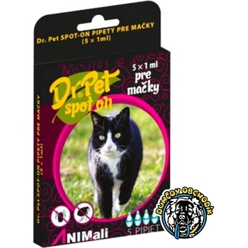 Dr.Pet Spot-On pipety pre mačky 5 x 1 ml