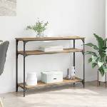 vidaXL Конзолна маса Дъб 100 x 29 x 75 см Инженерна дървесина (882200)
