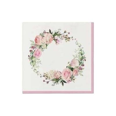 PAW AIRLAID Ubrousky DELICATE ROSES 50ks 40x40cm