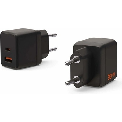 Urban Armor Gear Зарядно устройство за електрическата мрежа UAG SRGE USB+Type-C гнездо 30W, бързо зарядно устройство PD, ЧЕРНО 9B443511V4040 (9B443511V4040)