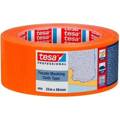 Tesa Pro Páska maliarska fasádna tkaná lepiaca 33 m x 48 mm oranžová