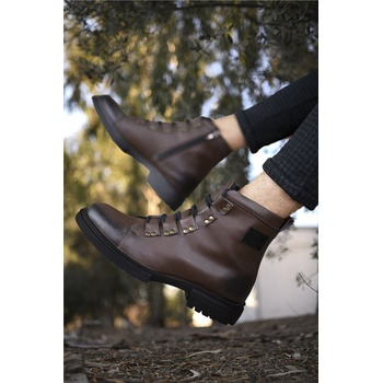 Riccon Мъжки боти 0012716 - Кафяви #324998 (324998_Тъмно кафяв)