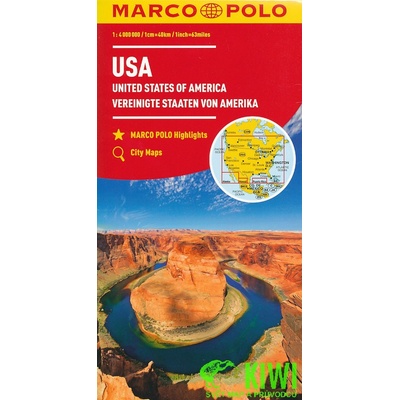 USA 1:4M 1cm-40km