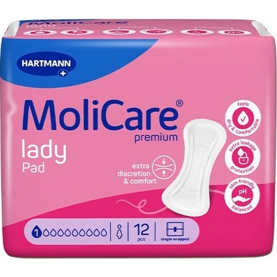 MoliCare Premium Lady Pad 1 kvapka Inkontinenčné vložky 12 ks