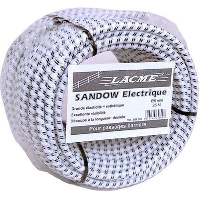 Vchod do ohrady pro elektrické ohradníky - náhradní gumové lano - 8 mm, 25 m
