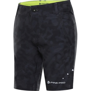 Alpine Pro Trento dětské softshellové šortky KPAT186990PA černá