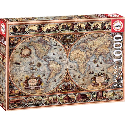 Educa Пъзел Educa от 1000 части - Светът (EDU20173)