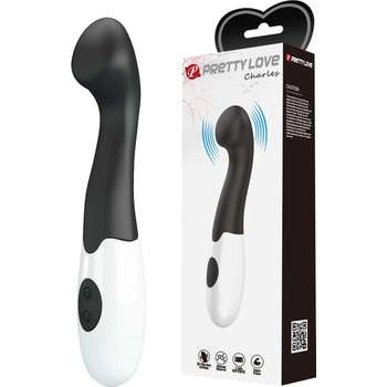 Вибратор за G-точка, гъвкав и стилен, 17, 2см. - Pretty Love Charles Black (DEBRA01685)