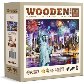 Wooden City - Puzzle New York by Night - 1 000 piese