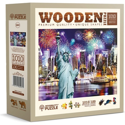 Wooden City - Puzzle New York by Night - 1 000 piese