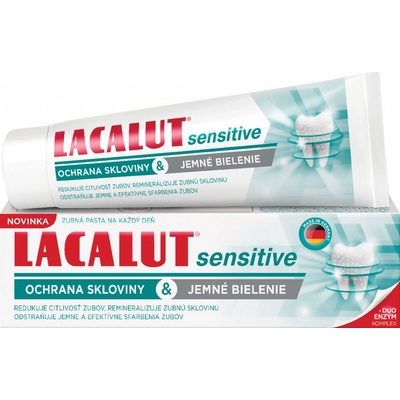 Lacalut Sensitive jemné bielenie a ochrana skloviny 75 ml