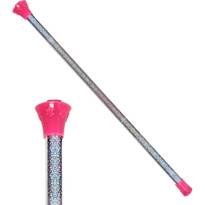 Plastová stříbrná hůlka pro mažoretky 51 cm – Zboží Dáma
