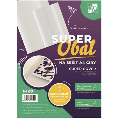 SUPEROBAL na sešit A4 čirý balení 10ks – Zbozi.Blesk.cz