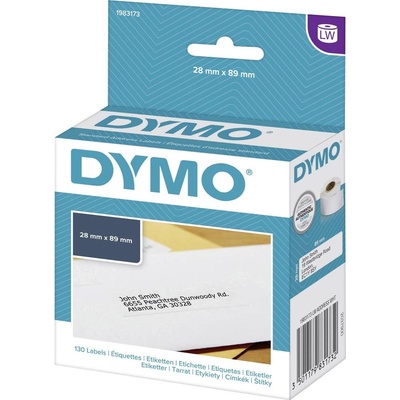 DYMO etikety v roli 1983173 1983173 89 x 28 mm papier biela 130 ks trvalé adresná nálepky; 1983173