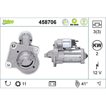 Štartér VALEO 458706