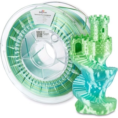 Spectrum 81018 3D филамент, PLA копринена дъга, 1, 75 мм, 1000g, океански меланж (81018)