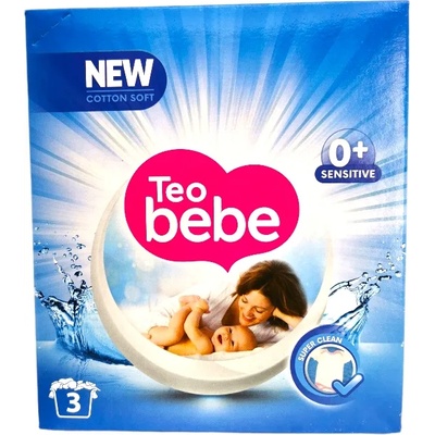 Teo bebe прах за бебешко пране, Almond, 225гр, 3 пранета