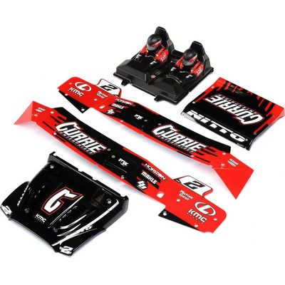 Losi 1:10 Hammer Rey 4WD: Karoserie kabina červená potištěná