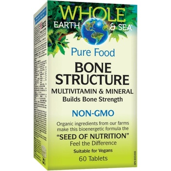 Natural Factors Whole Earth & Sea Bone Structure, 60 таблетки, Natural Factors