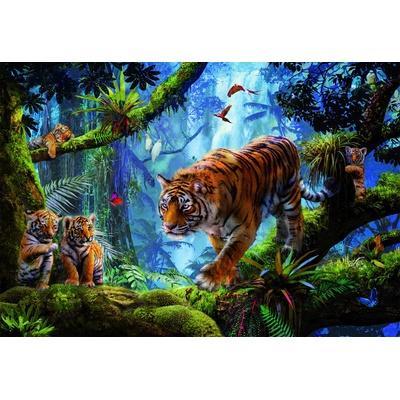 Educa - Puzzle Tigers in the tree - 1 000 piese
