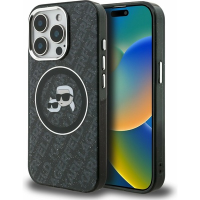KARL LAGERFELD IML K&CH Heads Repeated Logo MagSafe Заден Калъф за iPhone 15 Pro Max Black Karl Lagerfeld | Lilav | ЖЕНИ | UNI