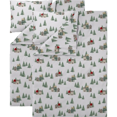 Livarno povlečení z jemného flanelu domy 140x200 70x90 – Hledejceny.cz