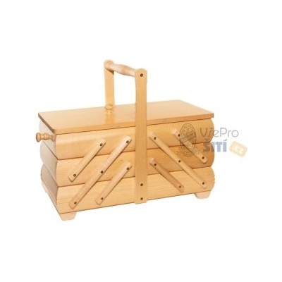 Kazeta na šití dřevená rozkládací střední – Zboží Dáma