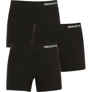 Nedeto Комплект от три безшевни бамбукови боксерки в черно Nedeto Nedeto | Cheren | МЪЖЕ | M