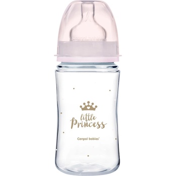 Canpol babies Aнтиколик шише Canpol Easy Start - Royal Baby, 240 ml, Розово (35/234_pin)
