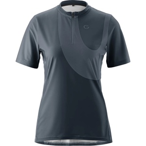 Gonso Дамска фланелка с къс ръкав за колоездене Gonso Women's Adventure Jersey Halfzip Cycling jersey - Outerspace - размер 40 (EU) (156-2896-0114)