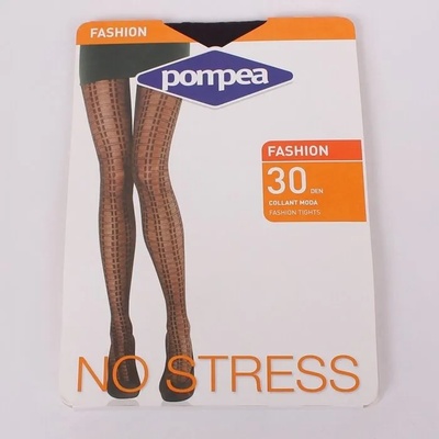 Дамски фигурален чорапогащник в кафяв цвят - 30 den