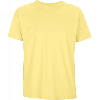Unisex tričko Boxy Oversized Světle žlutá
