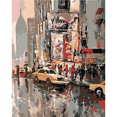 zuty Malování podle čísel Americké taxi 80 x 100 cm vypnuté plátno na rám