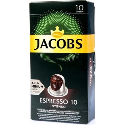 JACOBS Espresso Intenso Intz. 10 hliníkových kapsúl kompatibilných s kávovarmi Nespresso 10 ks