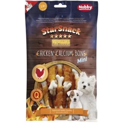 NOBBY Лакомство StarSnack Barbecue CHICKEN CALCIUM BONE MINI 113 гр NOBBY 70165