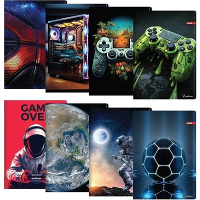 JUNIOR Exclusive Game zošit 544 A5 linajkový parciálny lak