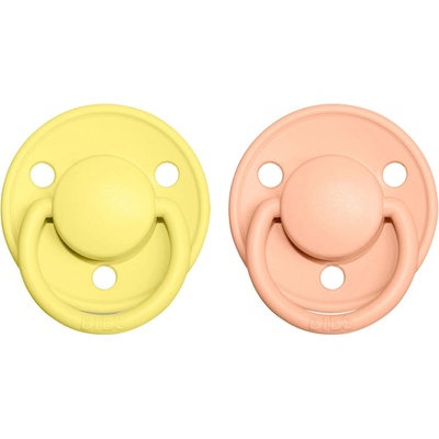 Bibs De Lux kaučuk 2ks Sunshine Peach Sunset 190219