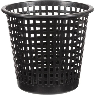 12 л пластмасов черен перфориран кош за боклук