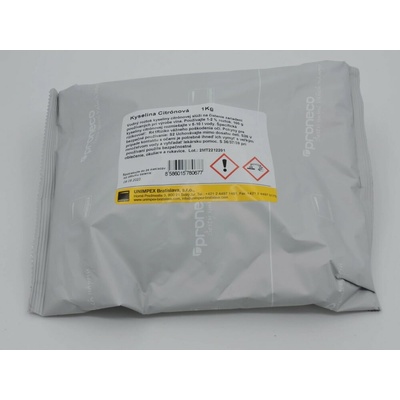 Profikoření Kyselina citrónová monohydrát E330 potravinářská 1 kg