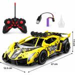  Детска радиоуправляема спортна кола Racing с дистанционно и дим ефект 666-158