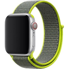 AW Nylonový řemínek na Apple Watch na suchý zip - Tmavé jablko (výprodej) Šířka uchycení řemínku: 44/45/46/49mm, Barva: Tmavé Jablko IR-AWNL031