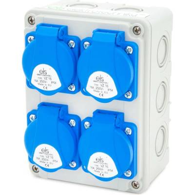 Rozvaděč ELS Elektrotechnika jednofázový 4x230 V IP44 16 A