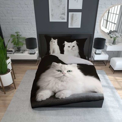 Detexpol obliečky Perzská mačka Bavlna 200x220 2x70x80