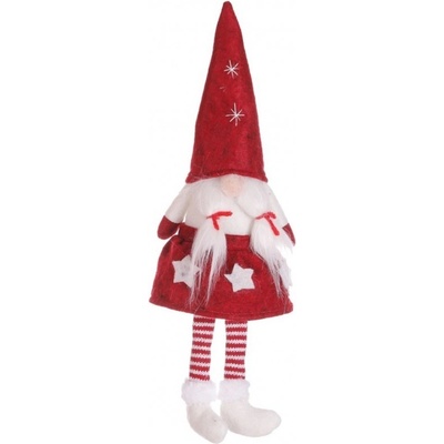 eCa KSN07 Vianočné dekorácie Škriatok 32 cm červený