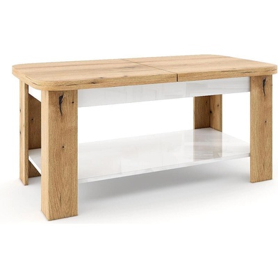 Разтегателна холна маса Уитни евоук коуст и бял гланц