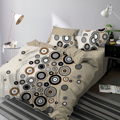 EmonaMall Двулицево спално бельо EmonaMall, 6 части - Модел S18474 (S18474-33333d)