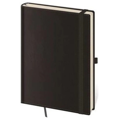 Helma 365 Linajkový zápisník Double Black A5 (L)