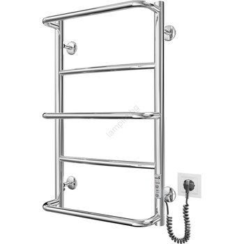Mario Radiators Лира за баня LUX 65W/230V 66x42 cm, неръждаема стомана/лъскав хром, дясна (MR0093)
