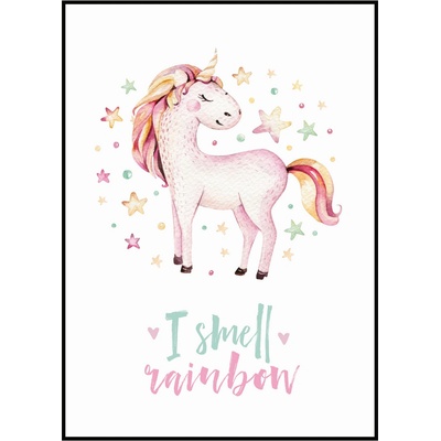 Jen tak z lásky Plakát Jednorožec - I smell rainbow Rozměr plakátu: 30 x 40 cm