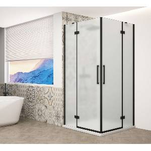 SAPHO Trinity - Душ кабина 120x110 см, матирано стъкло/черно GT2211-12M-B (GT2211-12M-B)
